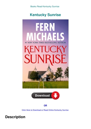 Books Read Kentucky Sunrise