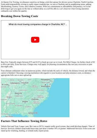 How Much Do Towing Companies Charge in Charlotte?