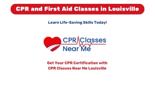 CPR and First Aid Classes in Louisville