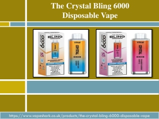 The Crystal Bling 6000 Disposable Vape