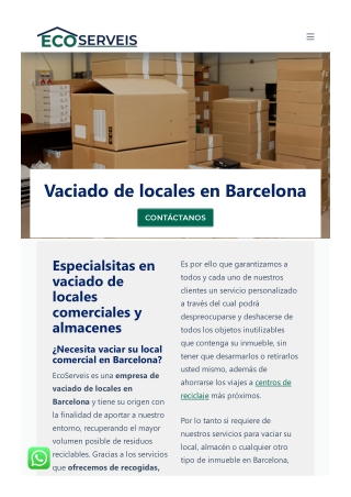 Vaciado de locales comerciales Barcelona
