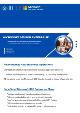 Microsoft 365 for enterprises. (1)