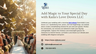 Add Magic to Your Special Day with Kaila's Love Doves LLC