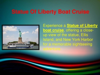 Statue Of Liberty Boat Cruise