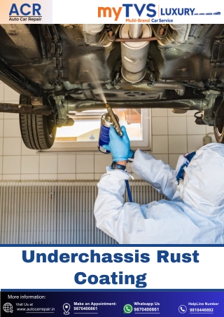 Car Care & Detailing - Underchassis Rust Coating