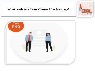 What Leads to a Name Change After Marriage?
