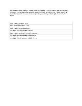 meta pdf , digital marketing course in kochi with placement