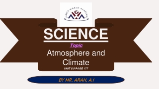 CLIMATE AND ATMOSPHERE