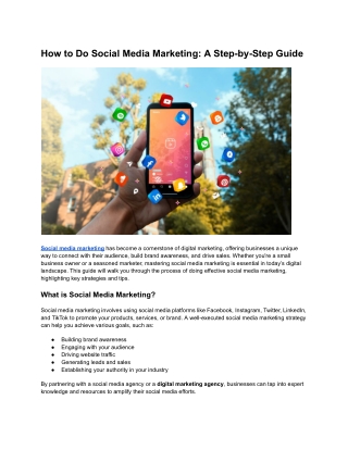 How to Do Social Media Marketing_ A Step-by-Step Guide