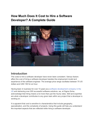How Much Does It Cost to Hire a Software Developer_ A Complete Guide