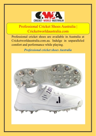 Professional Cricket Shoes Australia | Cricketworldaustralia.com
