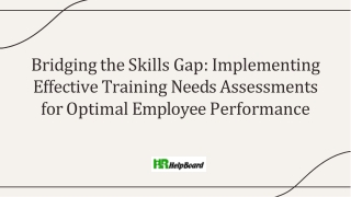 What is Training Needs Assessment