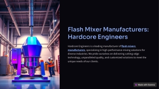 Flash-Mixer-Manufacturers-Hardcore-Engineers
