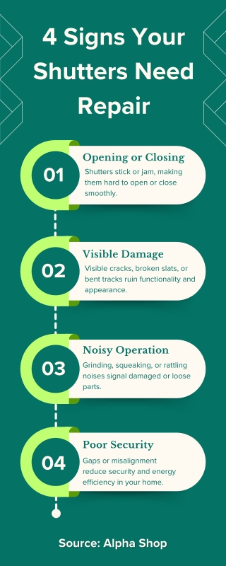 4 Signs Your Shutters Need Repair