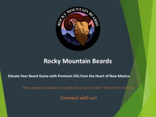 Premium Beard Care by Rocky Mountain Beards – Your Grooming Companion