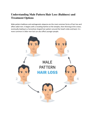 Understanding Male Pattern Hair Loss (Baldness) and Treatment Options