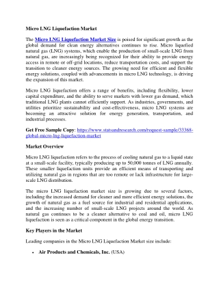 Micro LNG Liquefaction Market