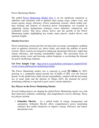 Power Monitoring Market
