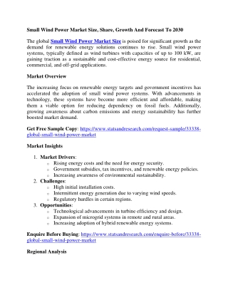 Small Wind Power Market Size