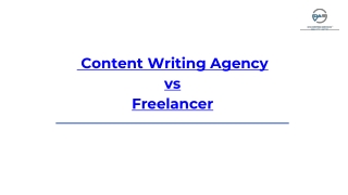 Differences to Consider: Content Writing Agency Vs Freelancer