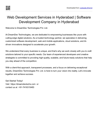 Dreamdev Technologies Pvt Ltd
