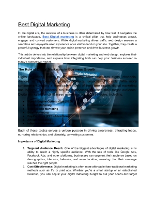 Digital markiting