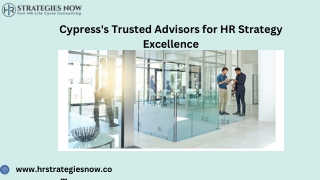 Unlock Success with Cypress HR Strategy Consulting Firms