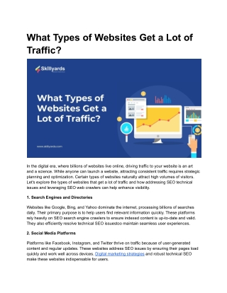 What Types of Websites Get a Lot of Traffic