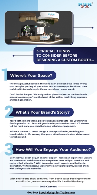 3 Crucial Things To Consider Before Designing A Custom Booth Design for Tradeshow