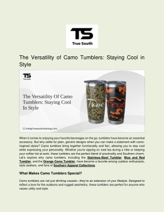 The Versatility of Camo Tumblers_ Staying Cool in Style