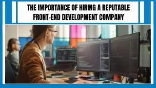 Front End Development Service Experts
