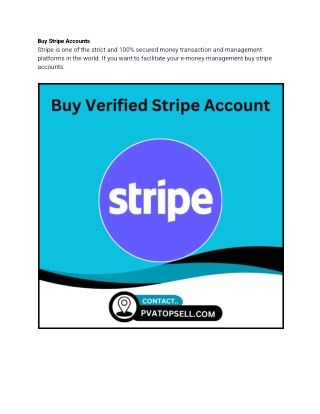 Buy Stripe Accounts