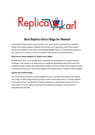 Best Replica Gucci Bags for Women