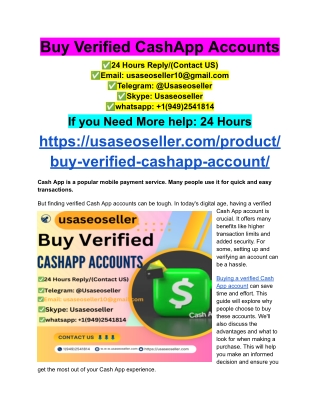Buy Verified CashApp Accounts (22)