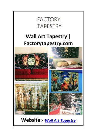 Wall Art Tapestry  Factorytapestry.com