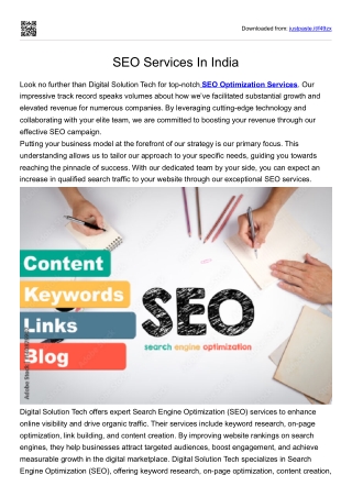 SEO Service In India