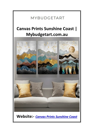 Canvas Prints Sunshine Coast  Mybudgetart.com.au