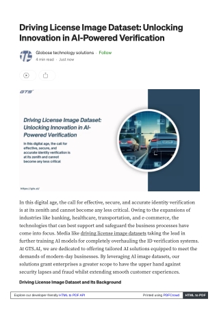 Driving License Image Dataset Unlocking Innovation in AI-Powered Verification