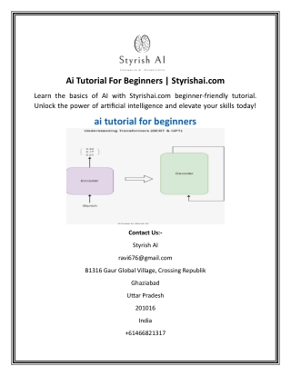 Ai Tutorial For Beginners  Styrishai.com