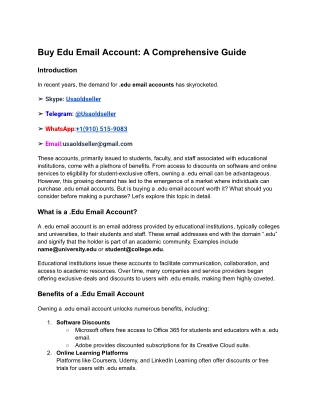 Buy Edu Email Account_ A Comprehensive Guide