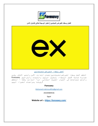 أفضل وسطاء الفوركس للمبتدئين | اختيار الوسيط المثالي للتداول الآمن