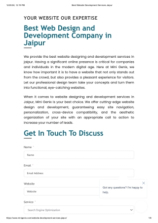 Best Website Development Services Jaipur
