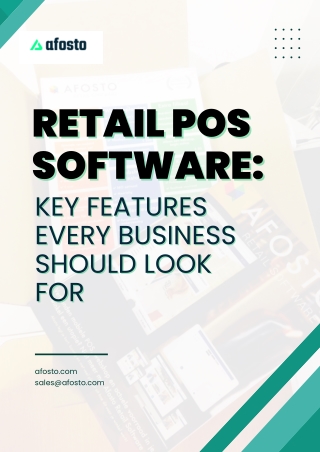 Retail POS Software Key Features Every Business Should Look For