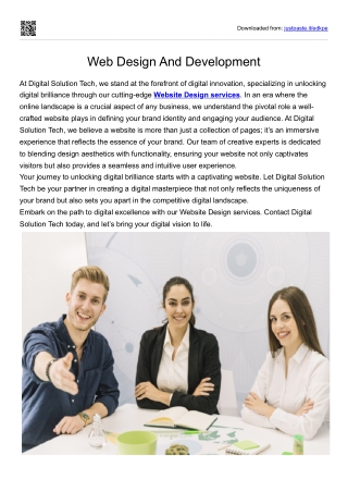 Web Design And Development