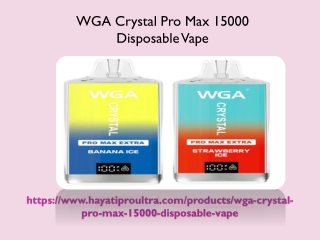 WGA Crystal Pro Max 15000 Disposable Vape