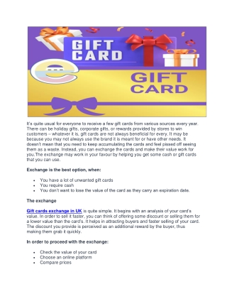 CardPem: The Best Gift Card Exchange Platform in the UK