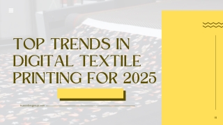 Top Trends in Digital Textile Printing