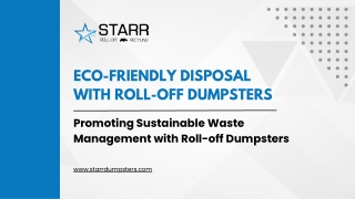 Eco-Friendly Disposal with Roll-off Dumpsters