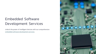 Embedded Software Development Services