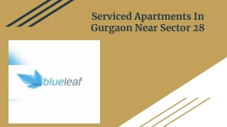Serviced Apartments In Gurgaon Near Sector 28